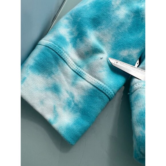 Vineyard Vines Men Tie Dye Sweater Blue Mock Neck Pullover Medium M - Picture 5 of 6